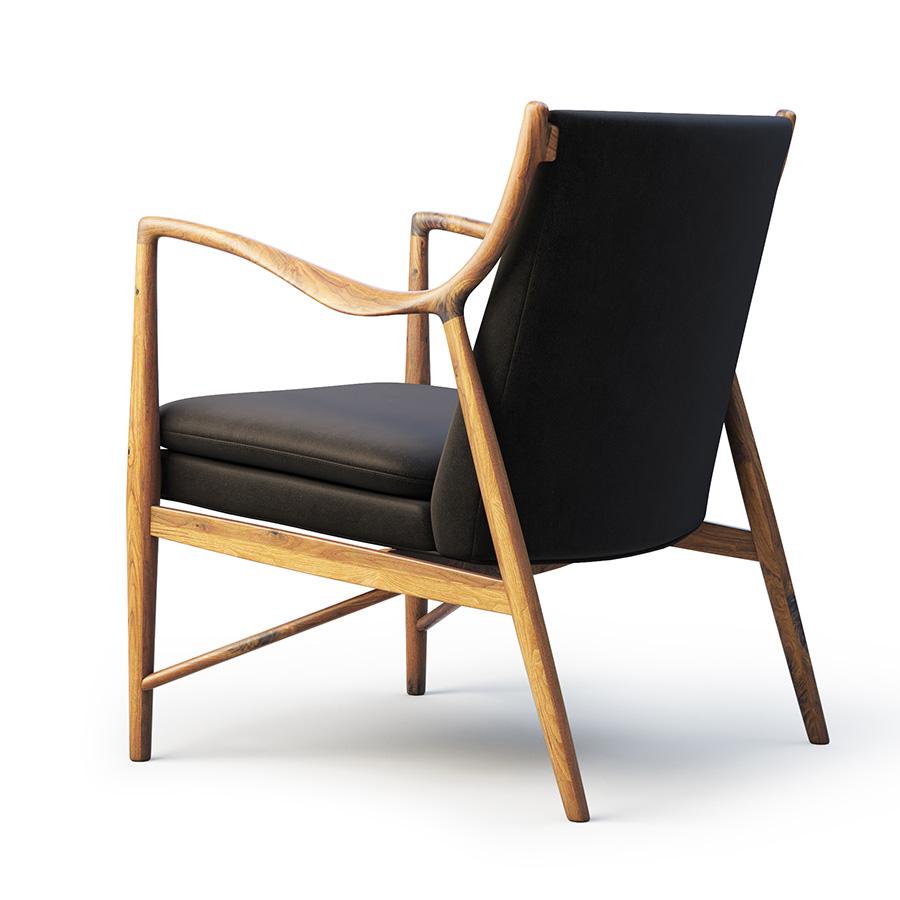 Black Padded Chair
